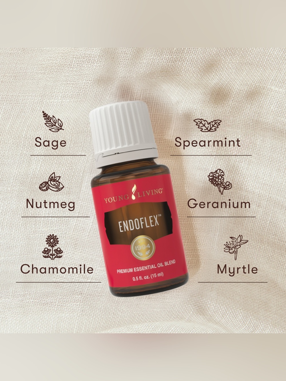 Young Living EndoFlex Essential Oil Blend - 0.5 fl oz / 15 ml